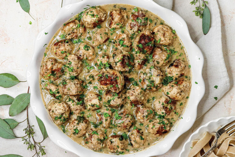 A Bright Moment Healthy Swedish Meatballs In Creamy Sauce Forsyth