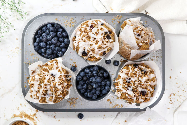 A Bright Moment Vegan BakeryStyle Blueberry Coffee Cake Muffins